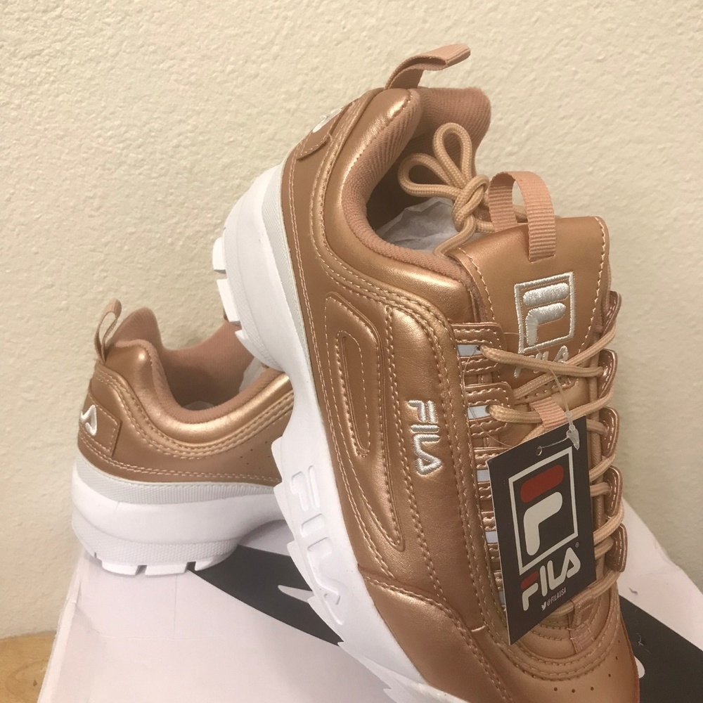 FILA Disruptor II Premium Metallic Women Fashion 9